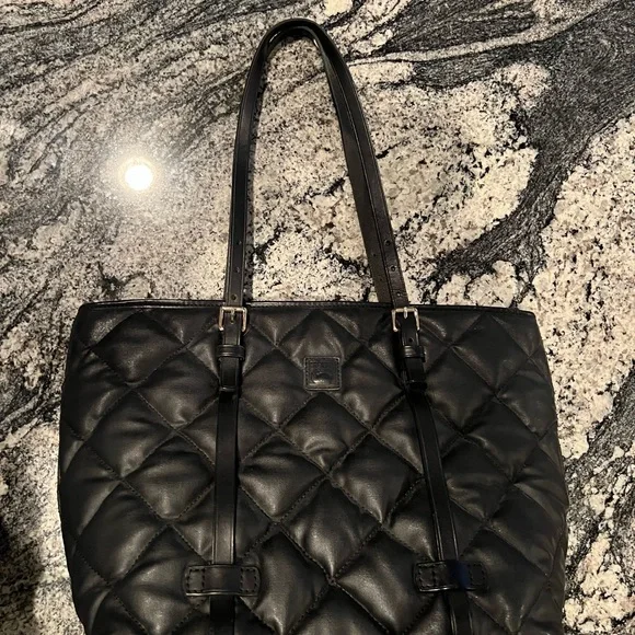 Dooney & Bourke Quilted Leather Tote - Picture 2 of 9